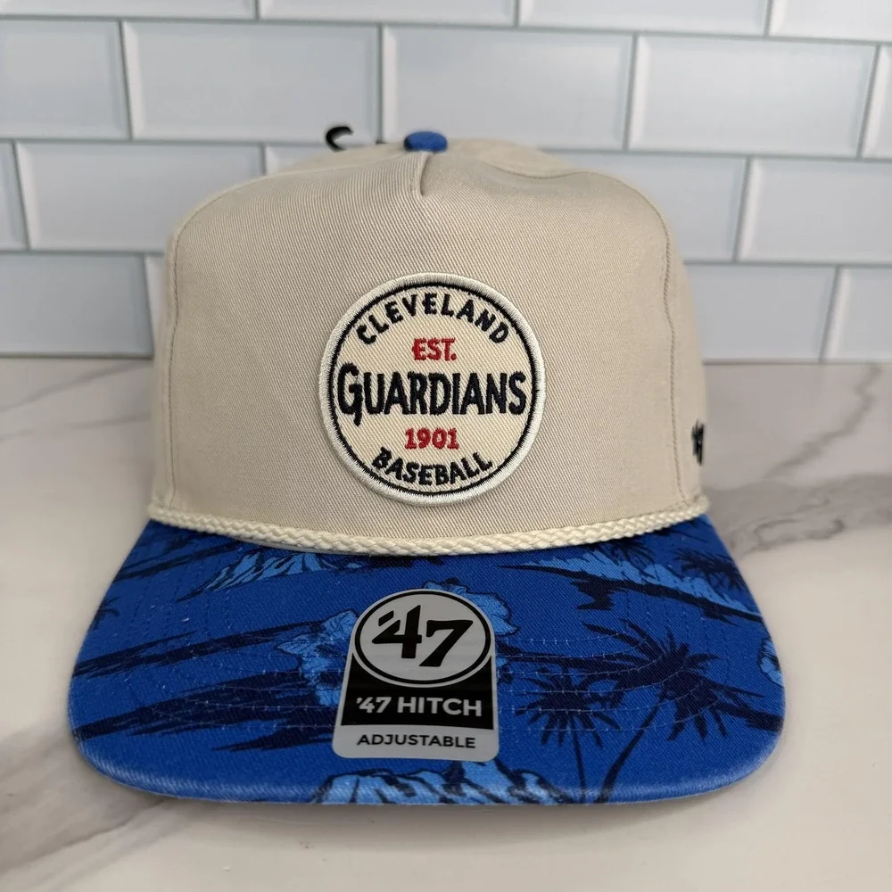 Cleveland Guardians Hat Cap Snap Back Mens One‎ Size Blue Baseball 47 Hitch NWOT